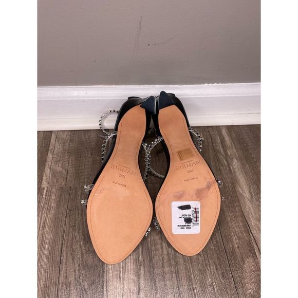 Alexandre Birman Dolores 100 Black & Sparkling Straps Sandal - Picture 11 of 11